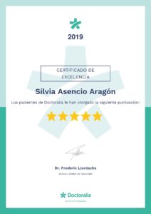 Certificado de excelencia Doctoralia 2019